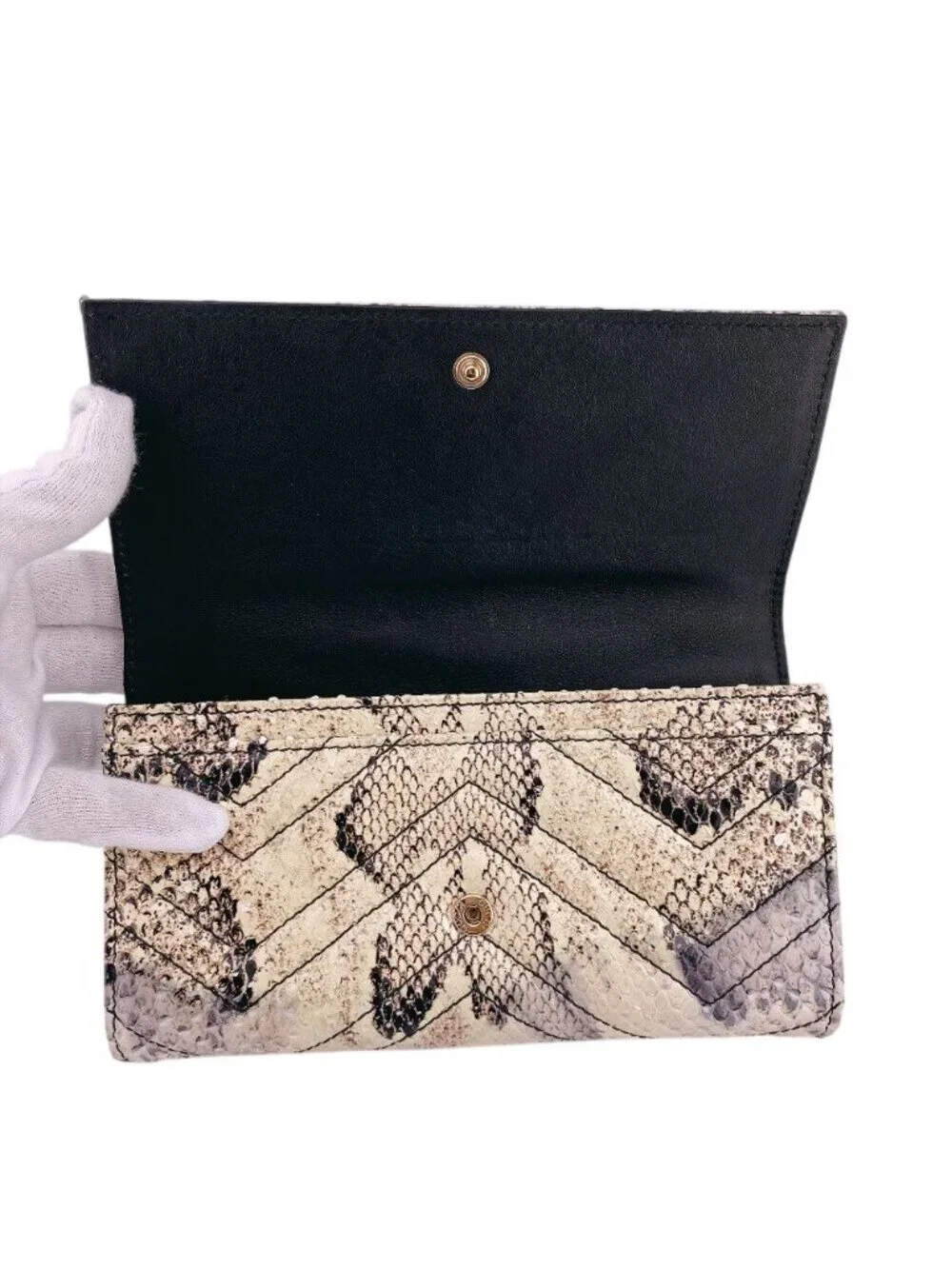 Gucci Exotic Flap GG Marmont Wallet